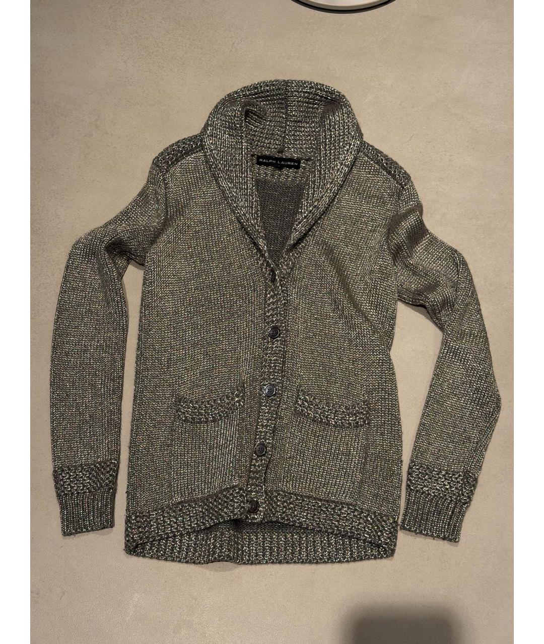 RALPH LAUREN Серебрянный кардиган, фото 6