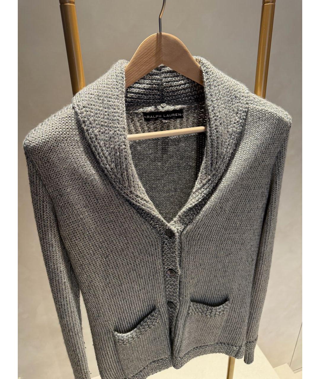 RALPH LAUREN Серебрянный кардиган, фото 7