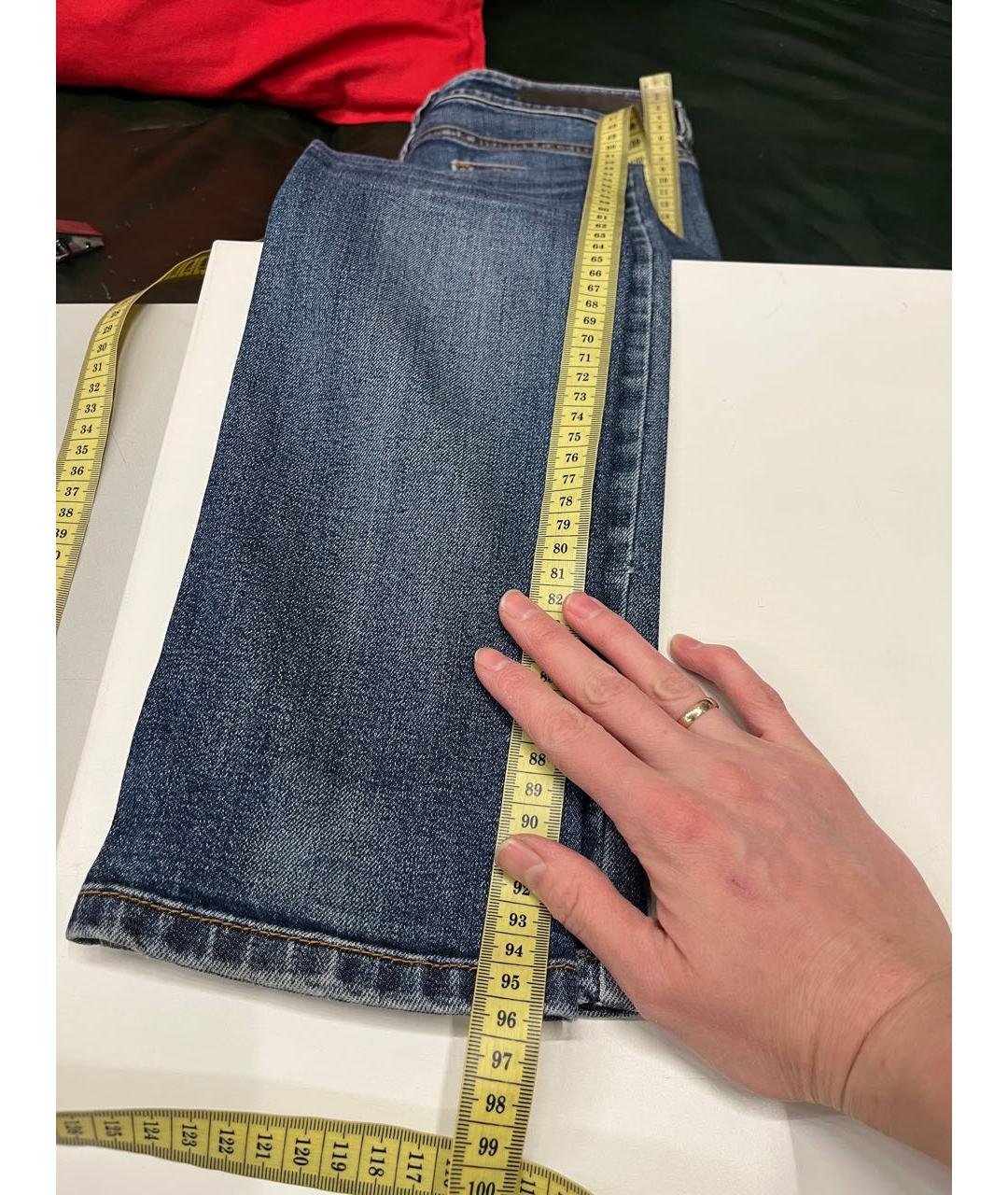 ELEVENTY Синие хлопко-эластановые джинсы слим, фото 2