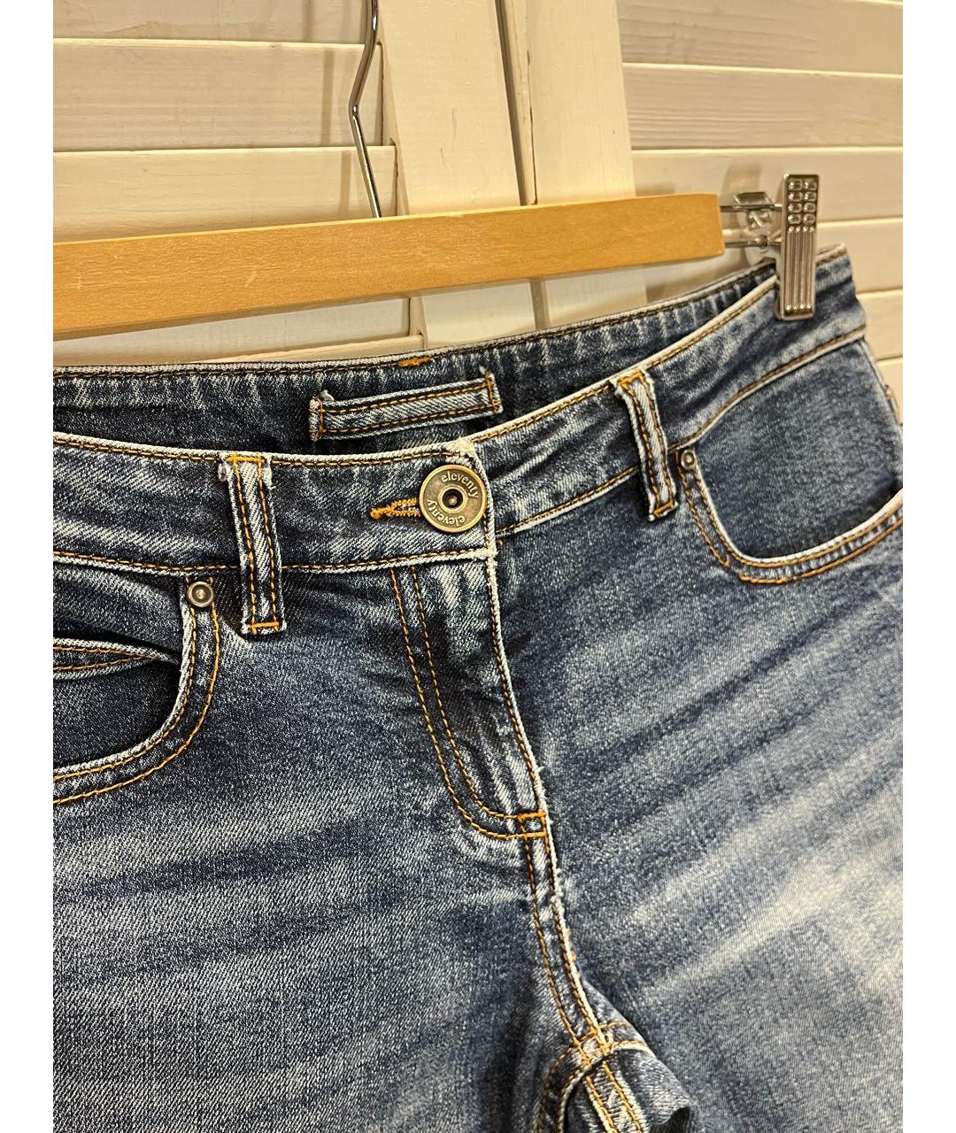 ELEVENTY Синие хлопко-эластановые джинсы слим, фото 7