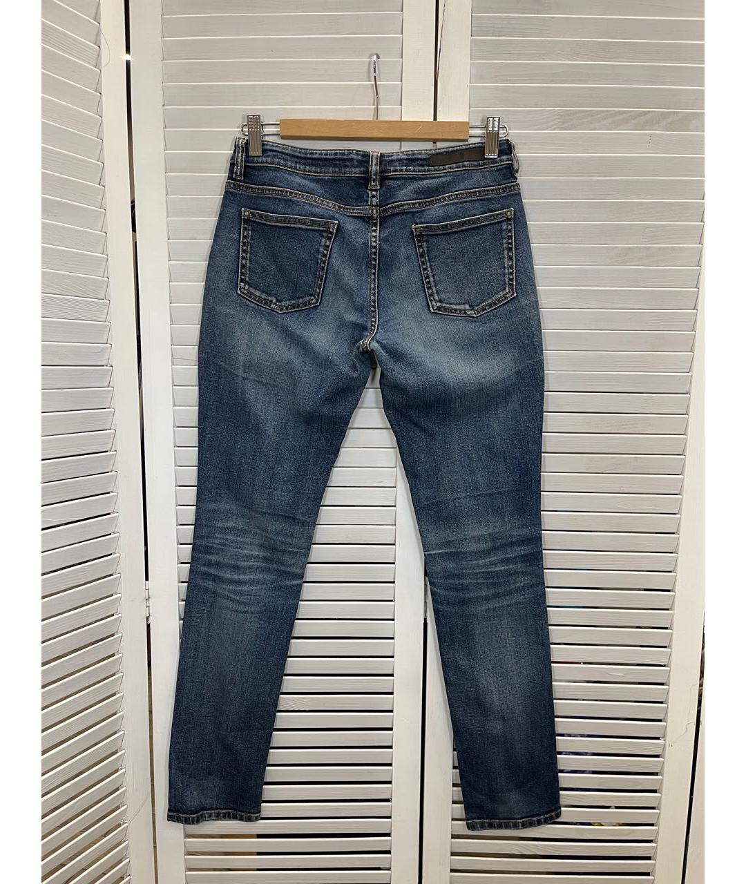 ELEVENTY Синие хлопко-эластановые джинсы слим, фото 6