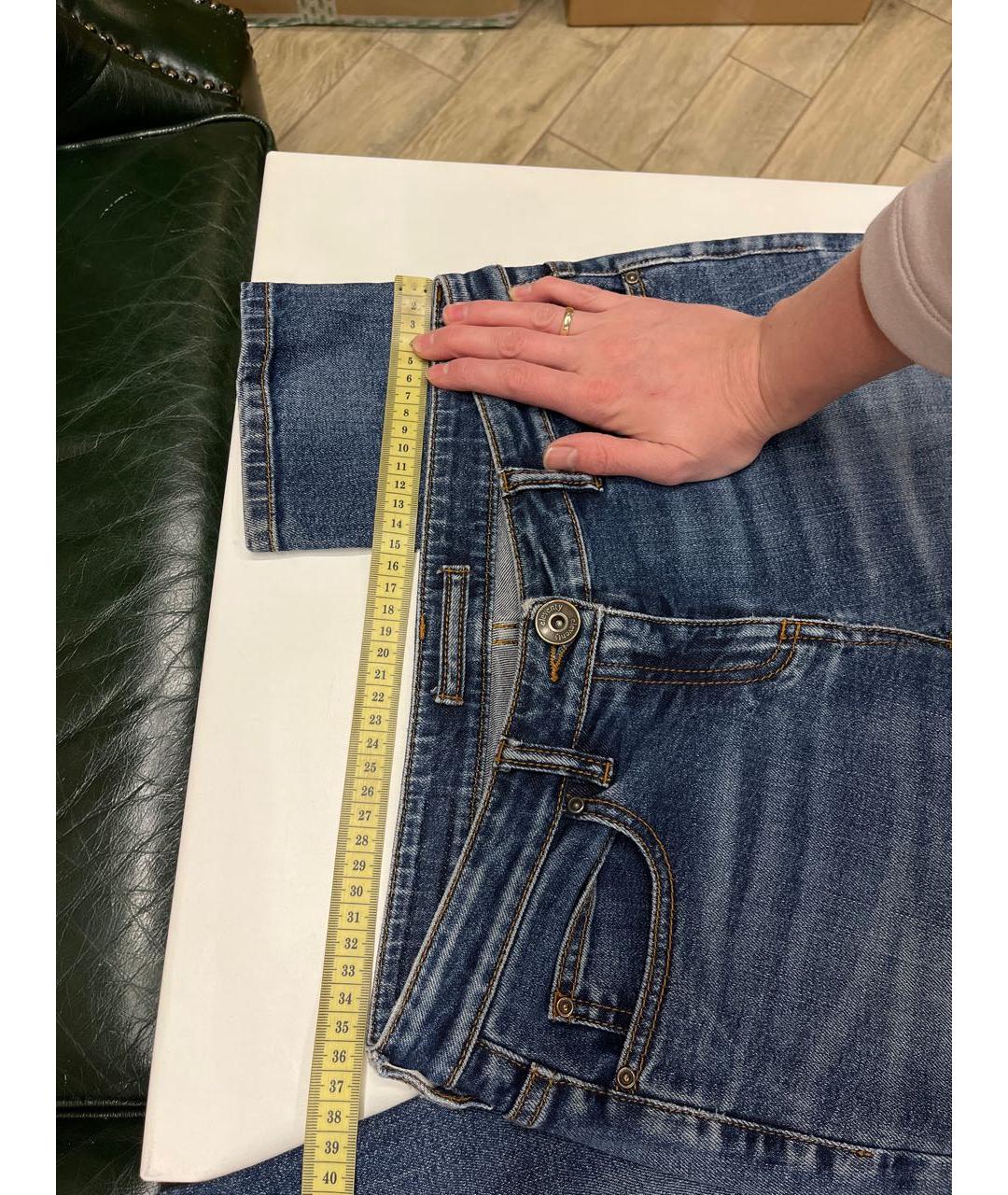 ELEVENTY Синие хлопко-эластановые джинсы слим, фото 4