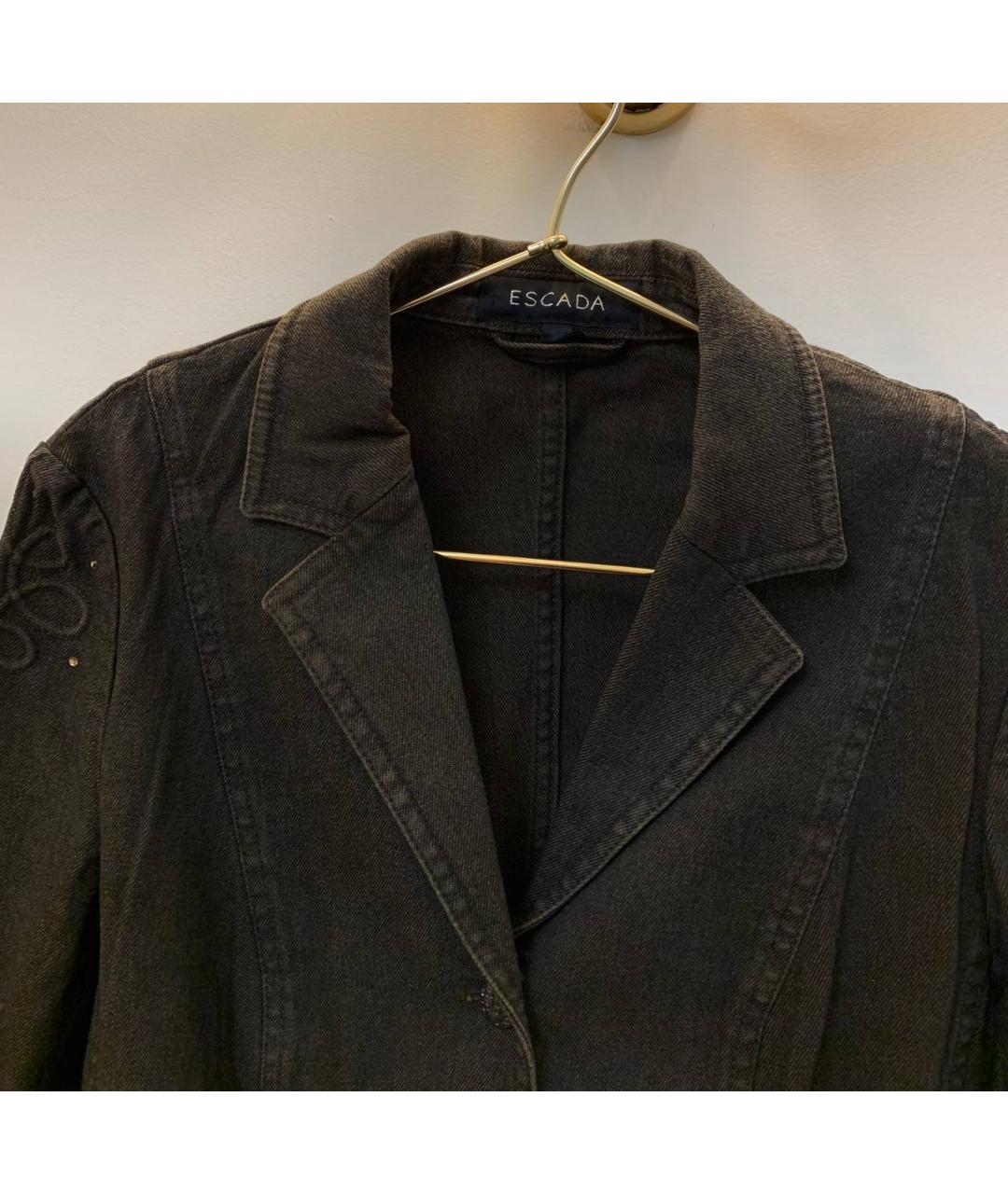 ESCADA Коричневый деним жакет/пиджак, фото 3