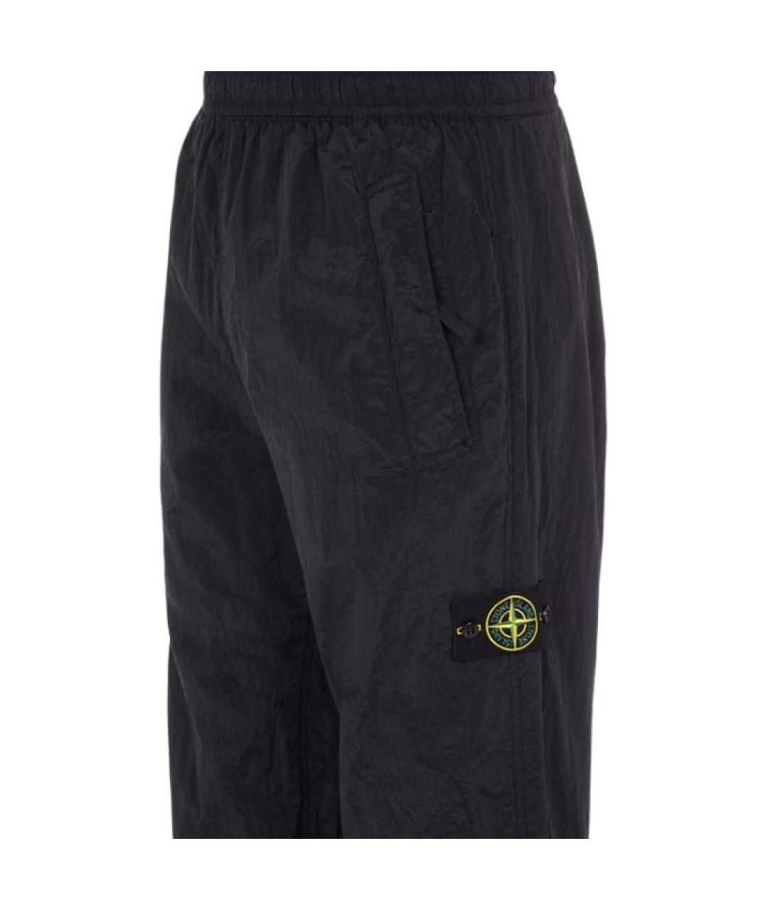 STONE ISLAND Темно-синие повседневные брюки, фото 3