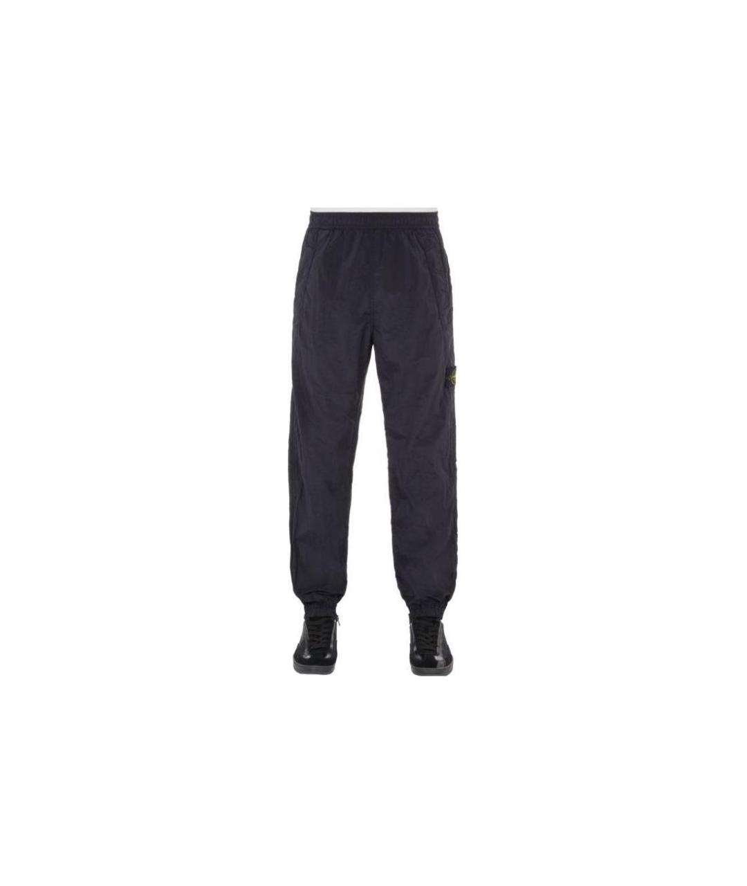 STONE ISLAND Темно-синие повседневные брюки, фото 6