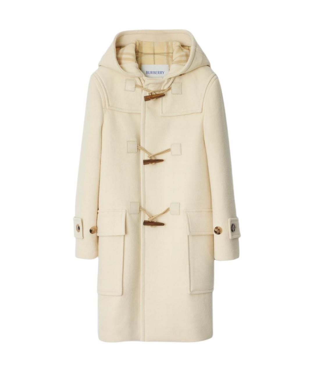 BURBERRY Бежевое пальто, фото 1