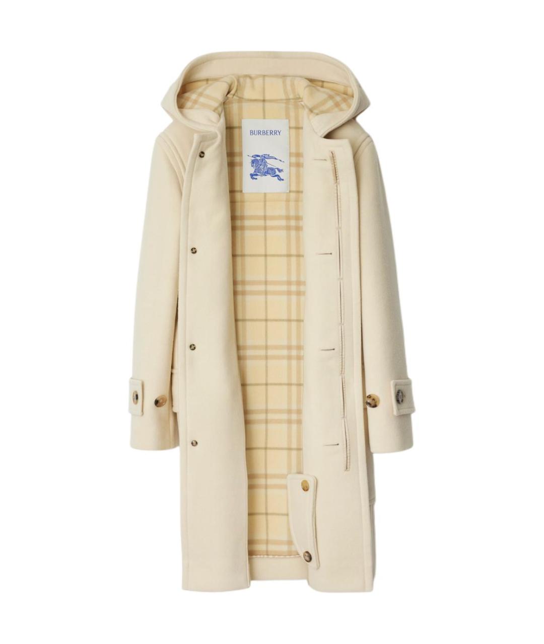 BURBERRY Бежевое пальто, фото 2