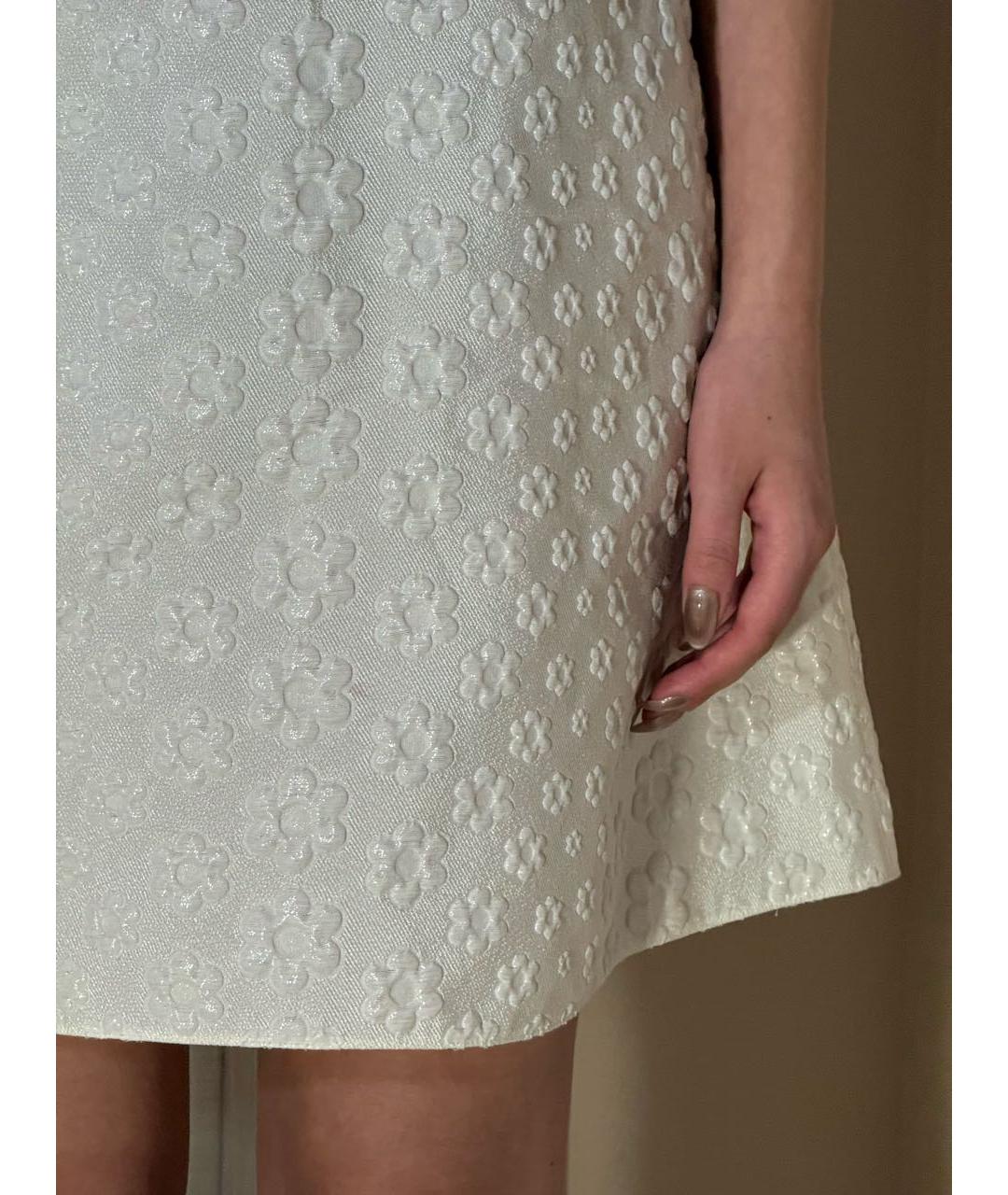 GIAMBA Белое полиэстеровое коктейльное платье, фото 7