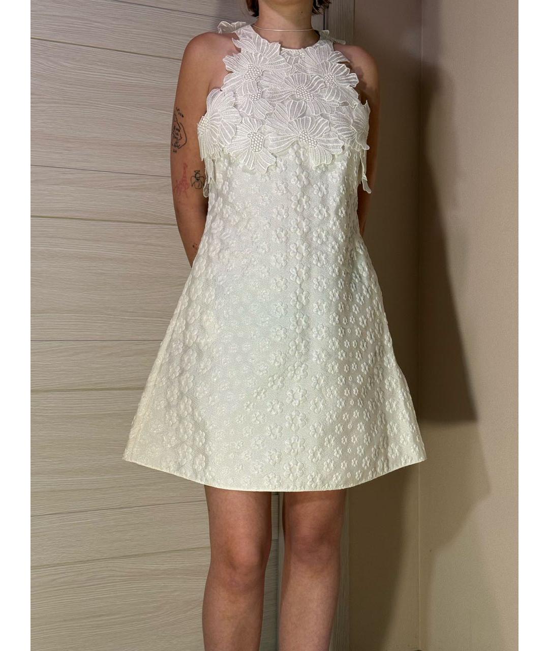 GIAMBA Белое полиэстеровое коктейльное платье, фото 9