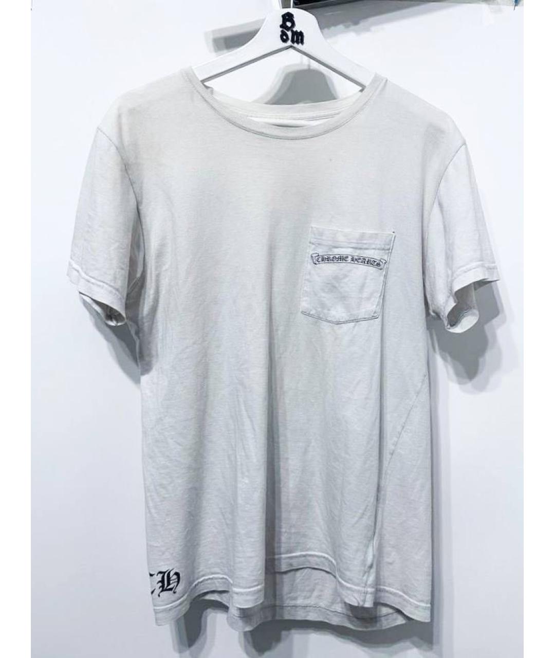 CHROME HEARTS Белая хлопковая футболка, фото 8