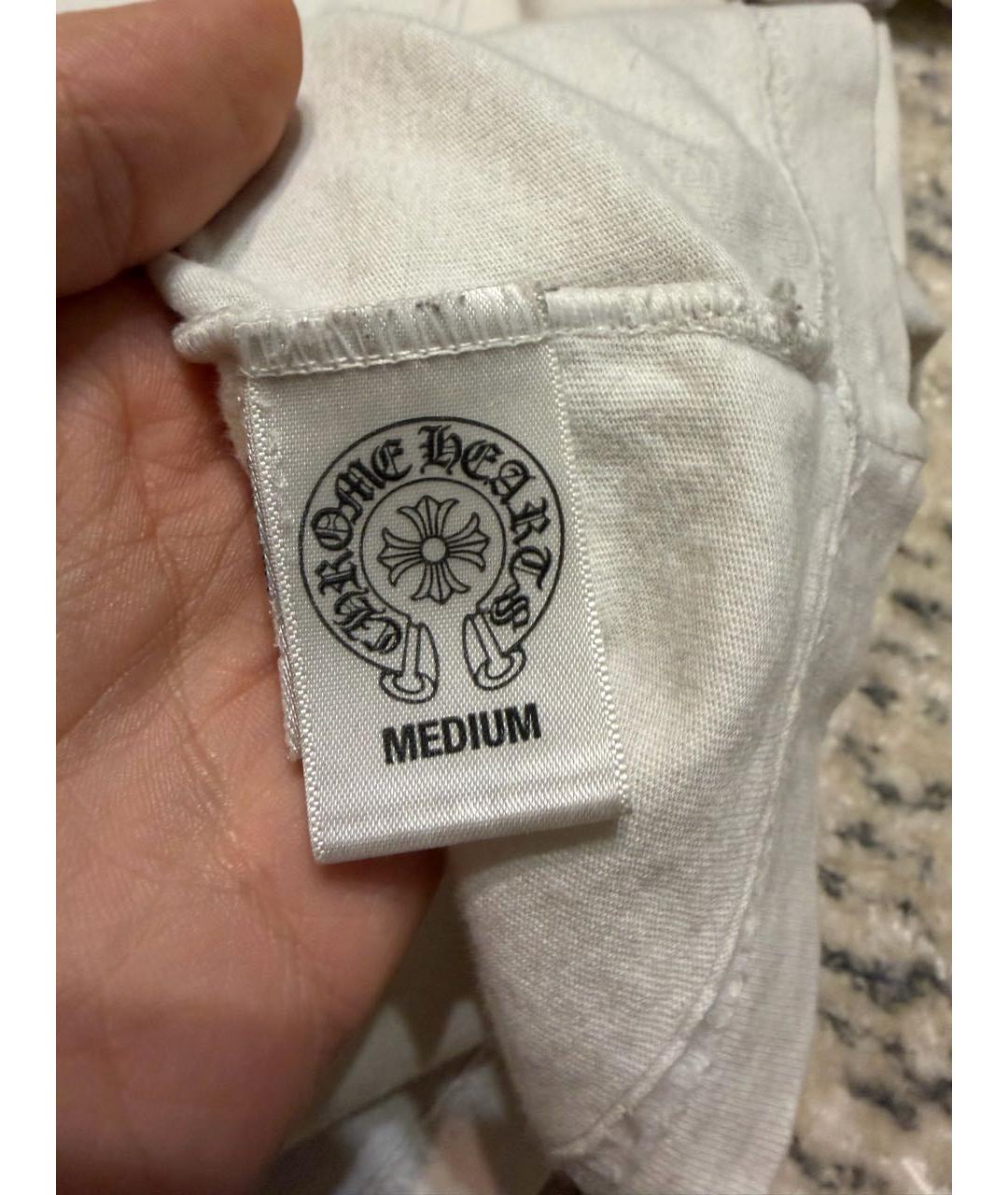 CHROME HEARTS Белая хлопковая футболка, фото 5