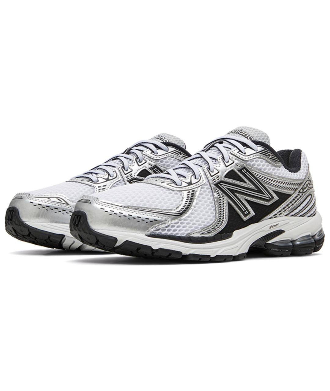 NEW BALANCE Серебряные кроссовки, фото 4