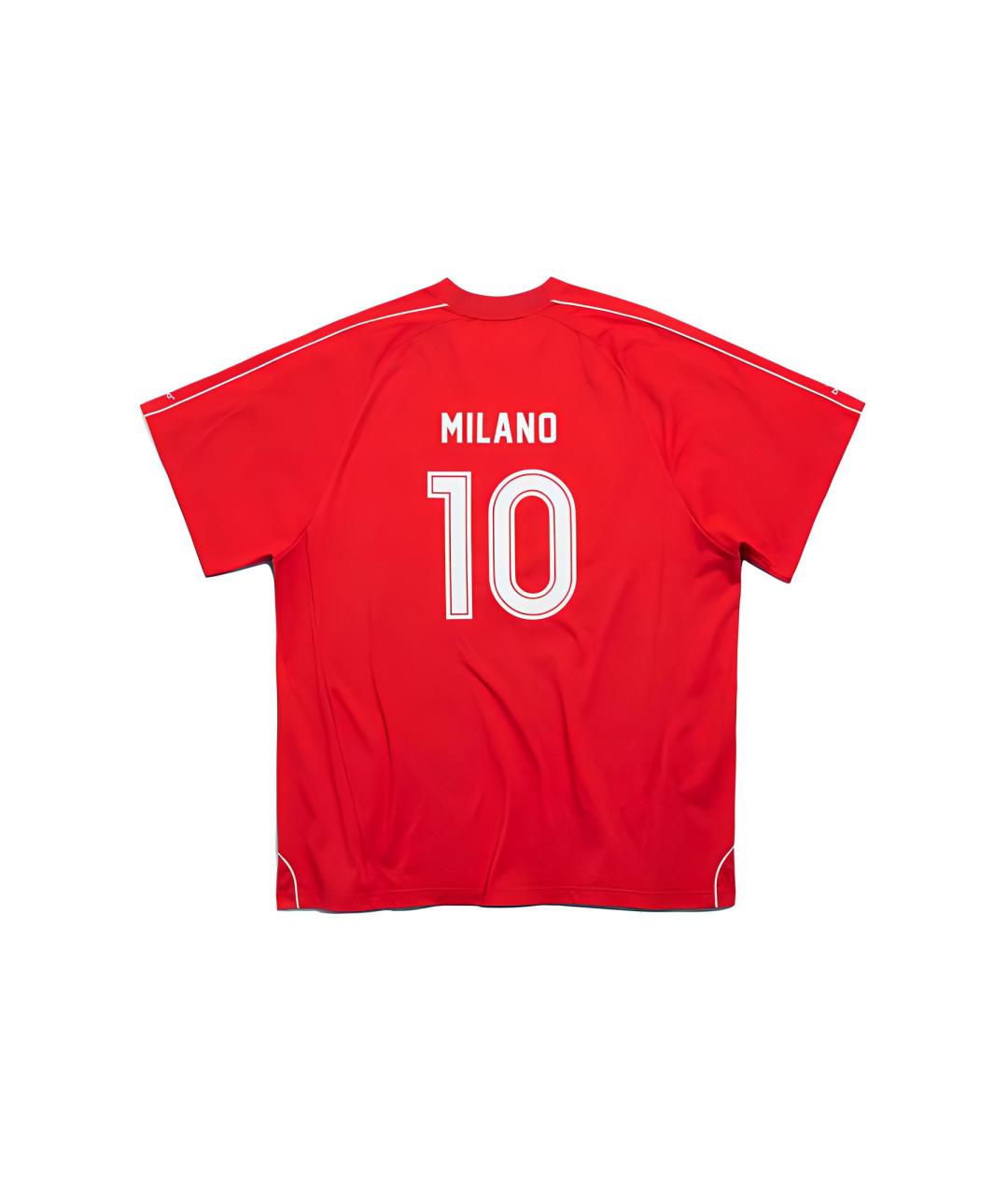 BALENCIAGA Красная футболка, фото 2