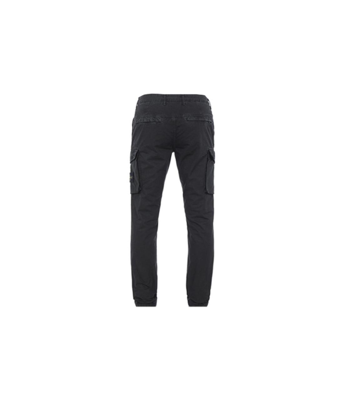 STONE ISLAND Черные брюки чинос, фото 2