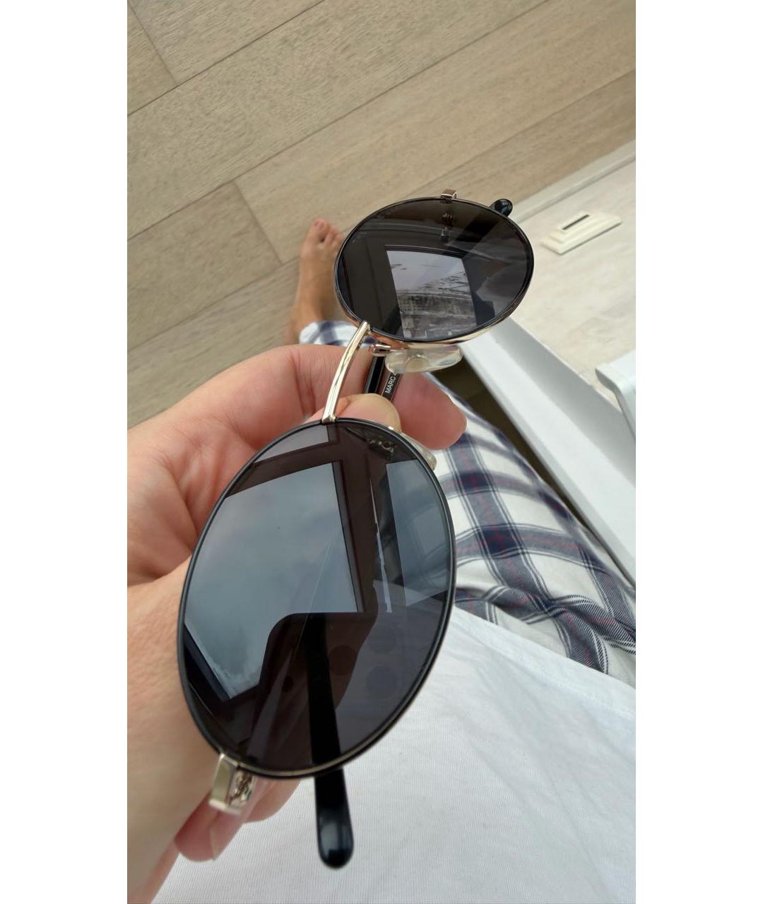 MARC JACOBS Черные металлические солнцезащитные очки, фото 3