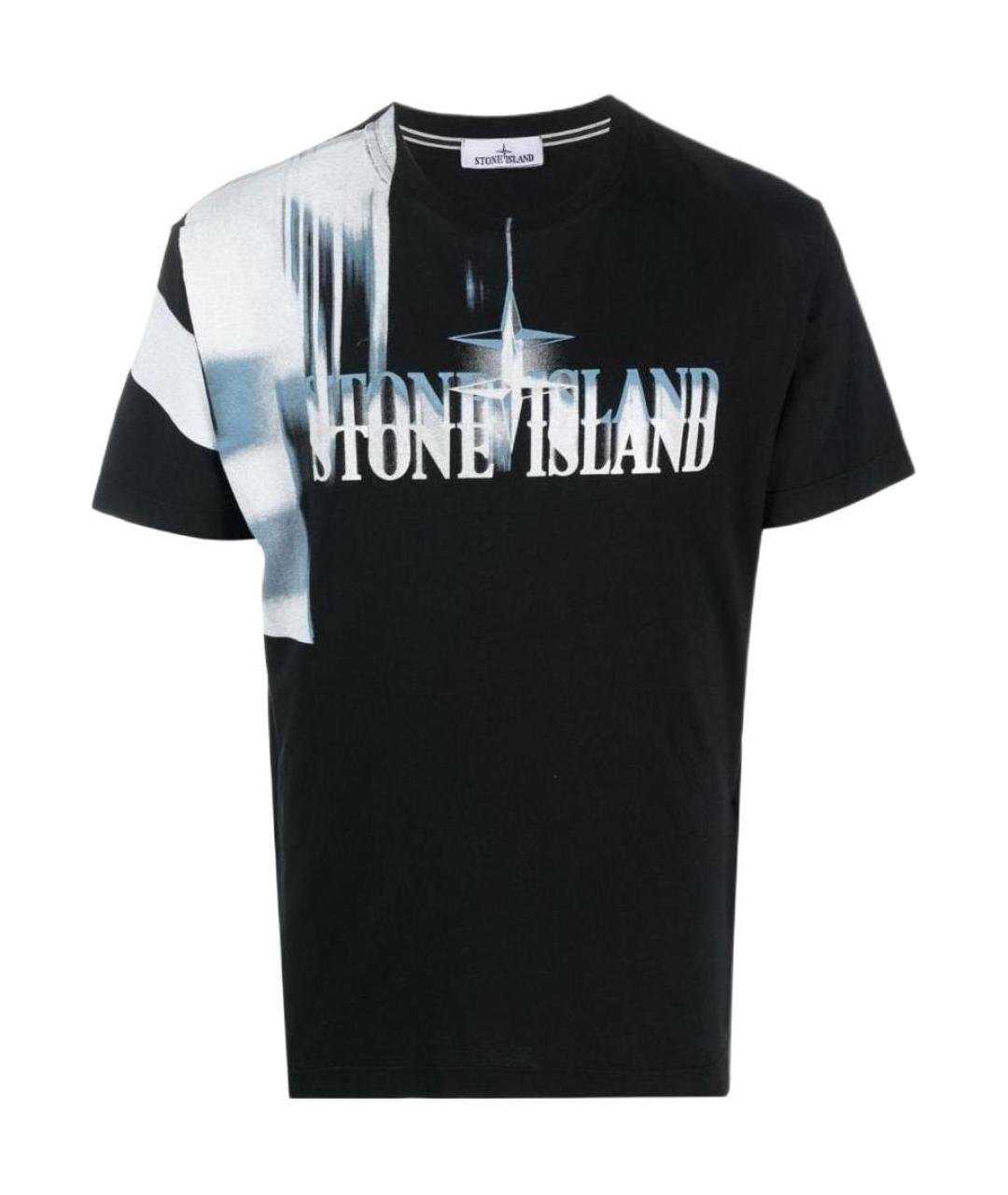 STONE ISLAND Черная футболка, фото 1