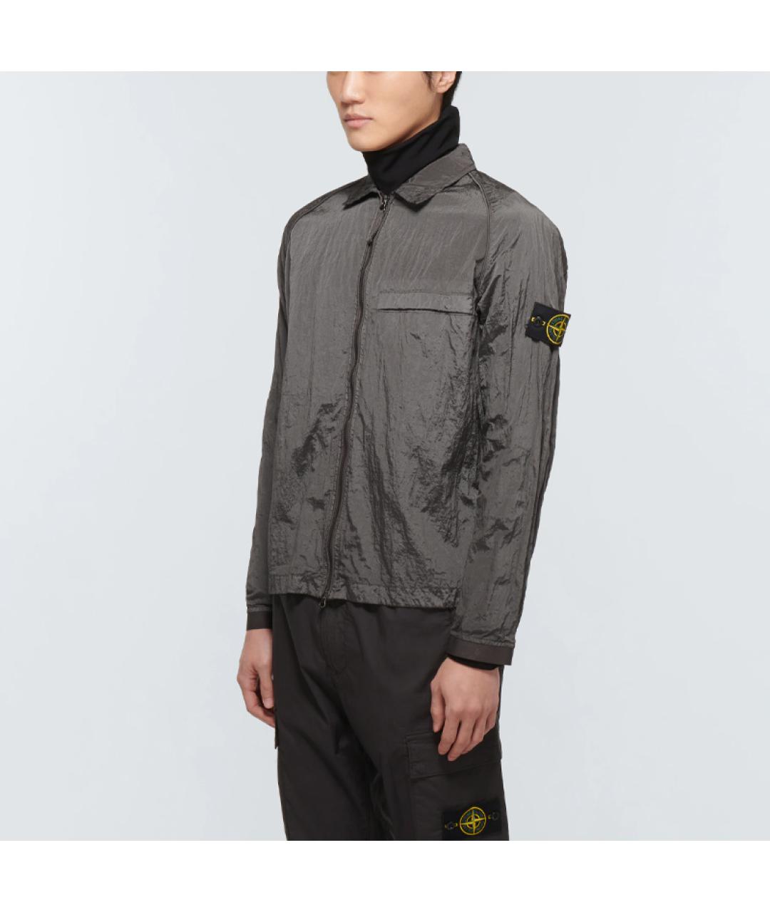 STONE ISLAND Черная куртка, фото 3