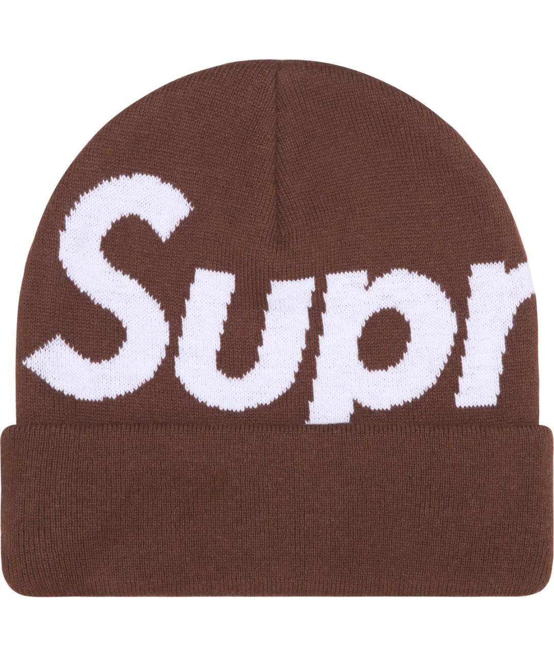 SUPREME Коричневая шапка, фото 1