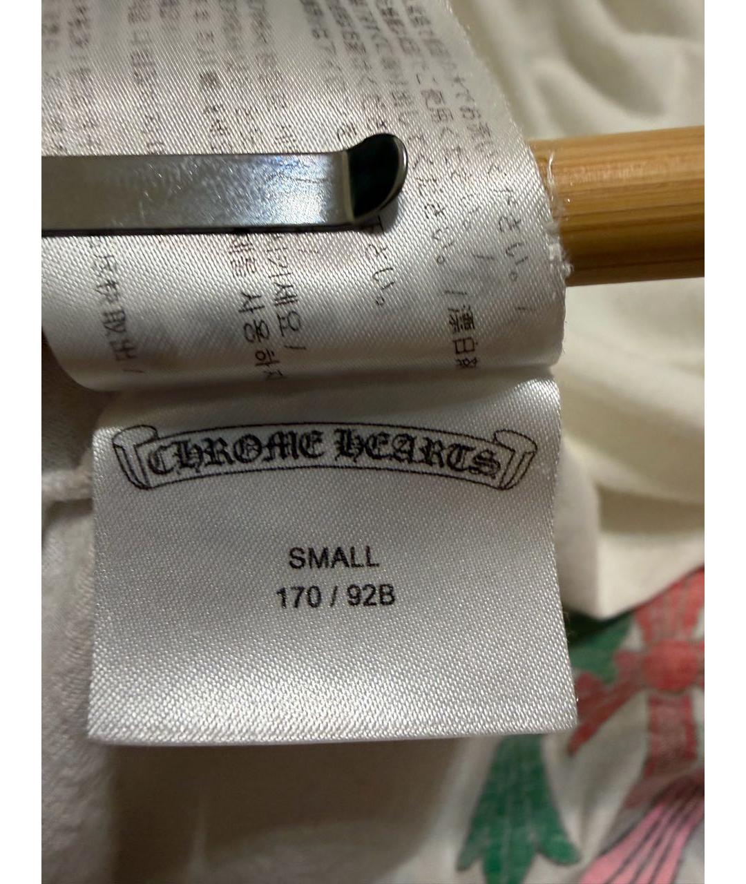 CHROME HEARTS Белая хлопковая футболка, фото 6