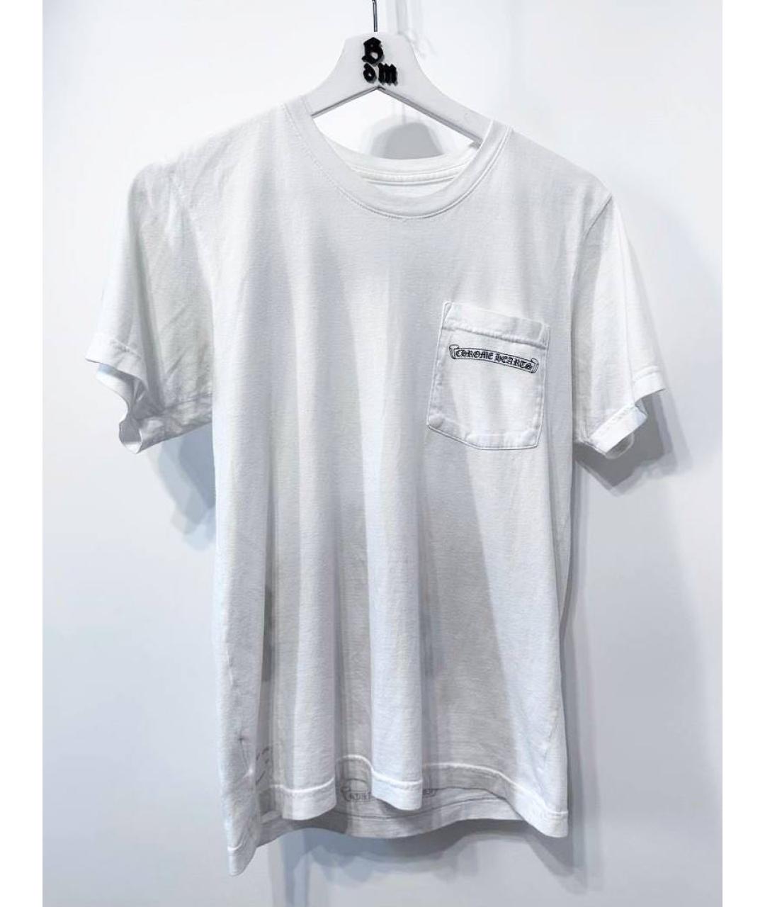 CHROME HEARTS Белая хлопковая футболка, фото 8