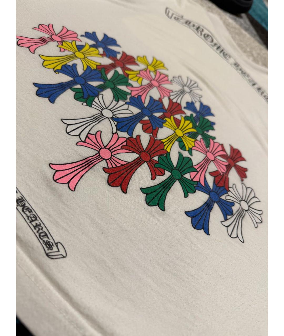 CHROME HEARTS Белая хлопковая футболка, фото 5