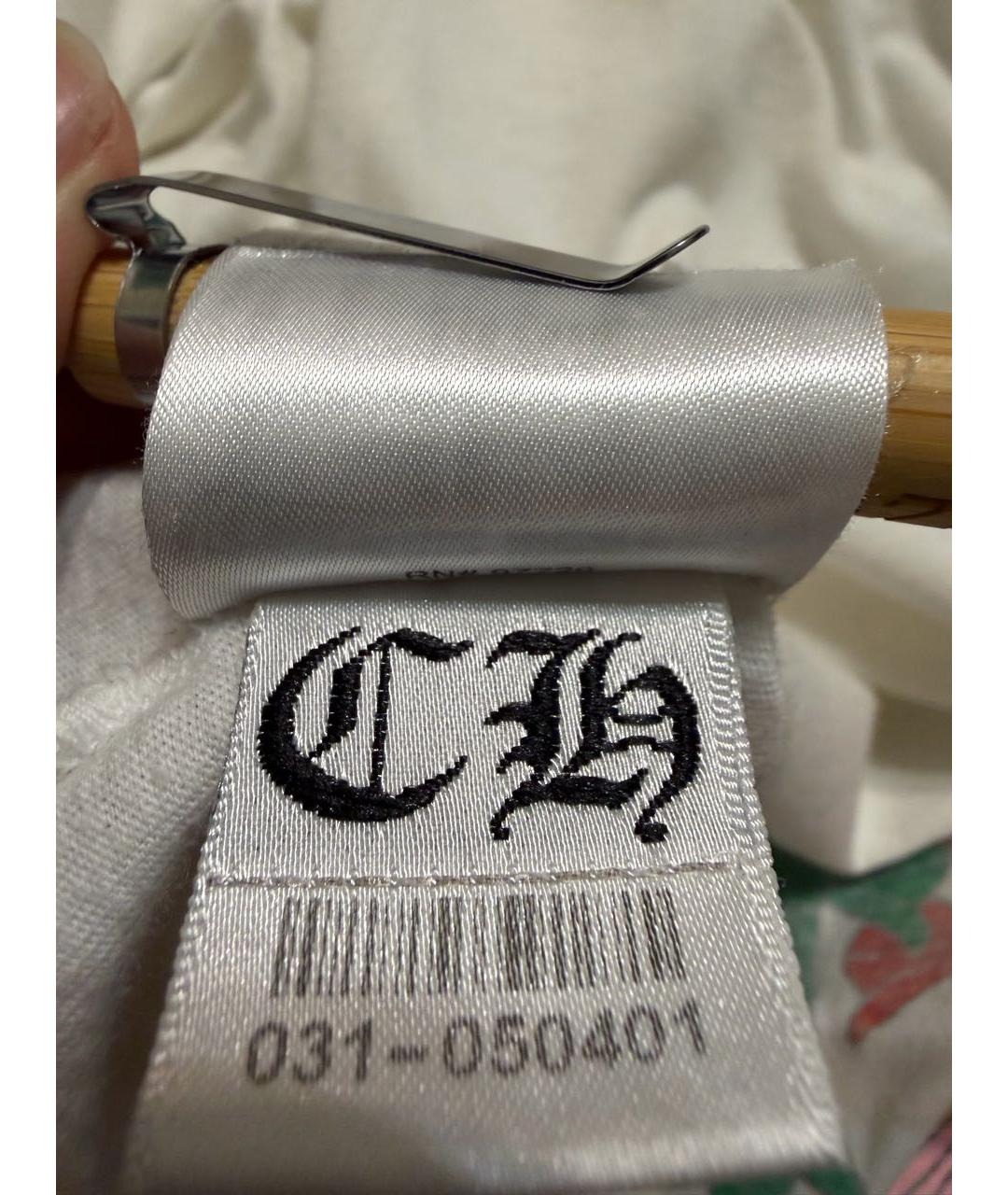 CHROME HEARTS Белая хлопковая футболка, фото 7