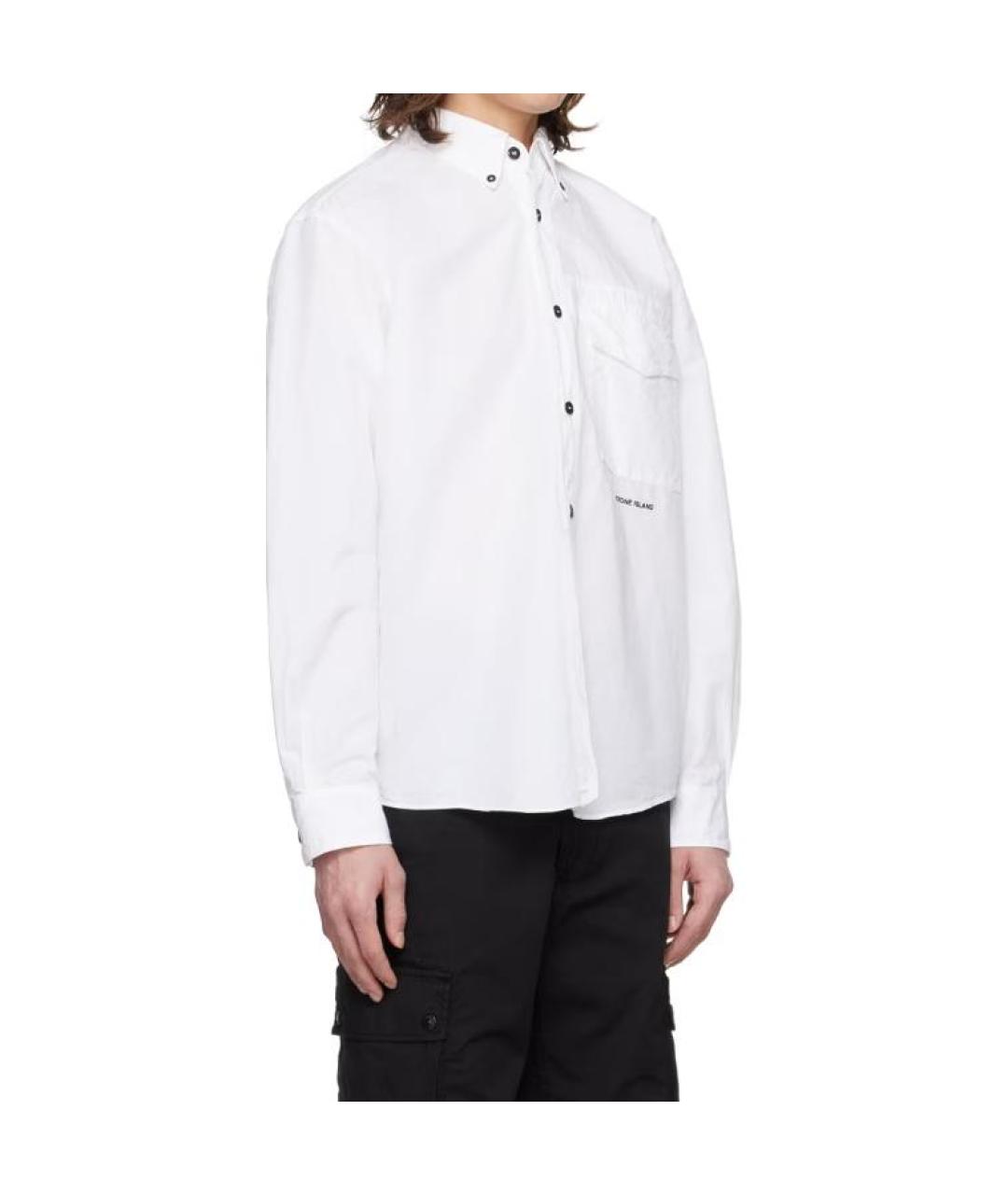STONE ISLAND Белая классическая рубашка, фото 4