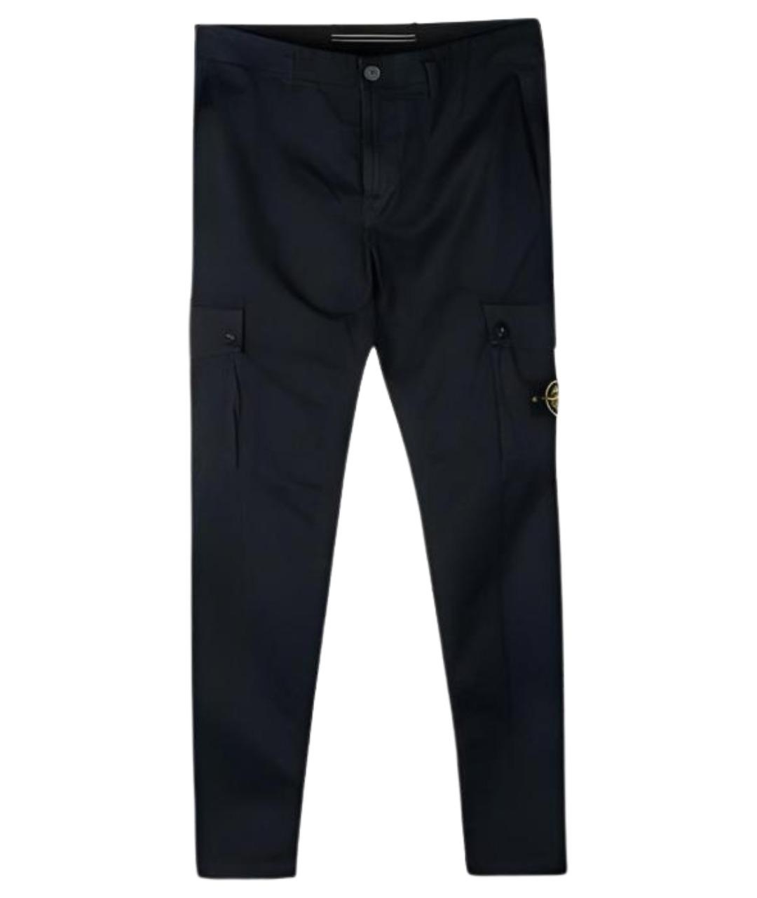 STONE ISLAND Темно-синие брюки чинос, фото 1