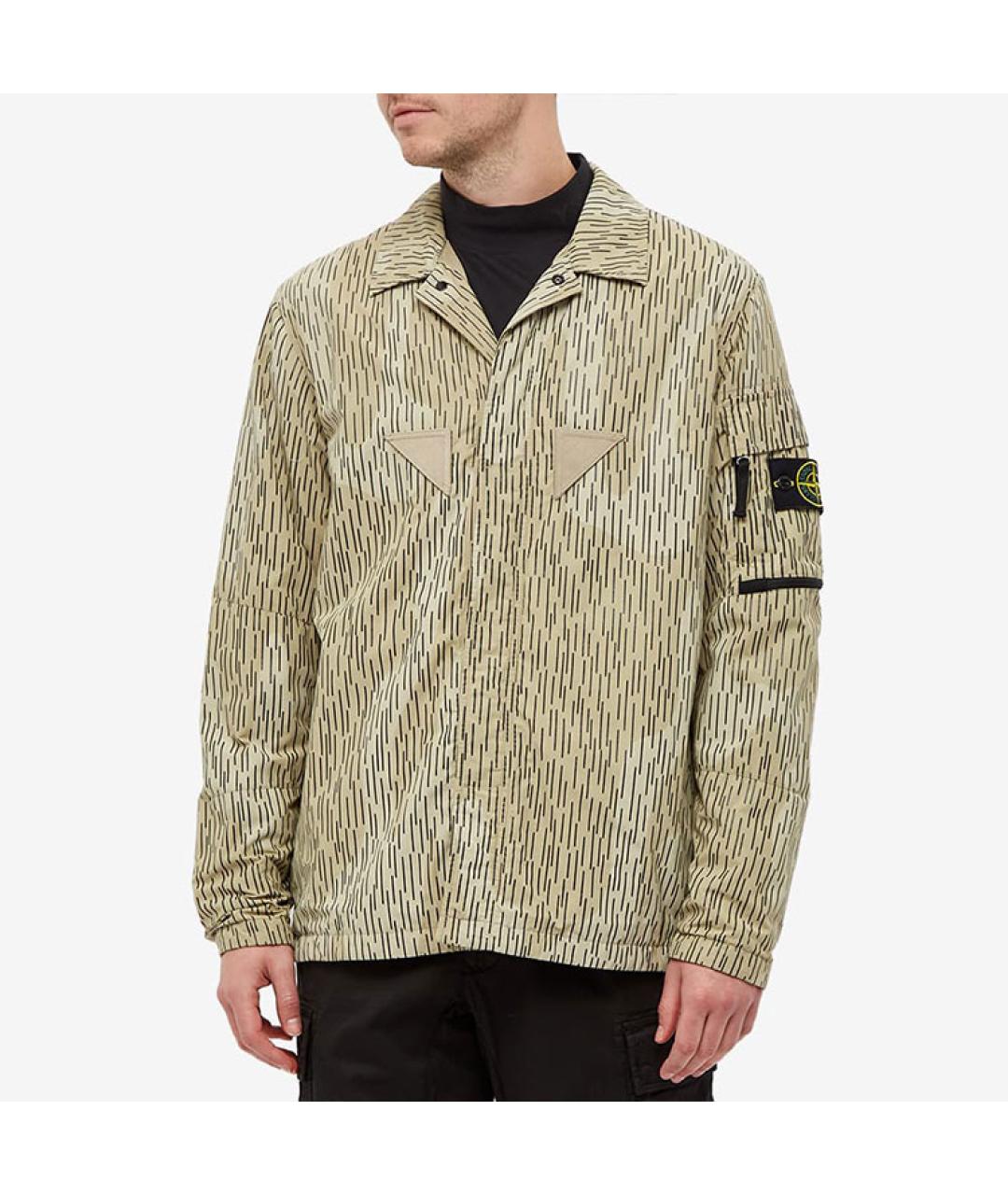 STONE ISLAND Желтая классическая рубашка, фото 2