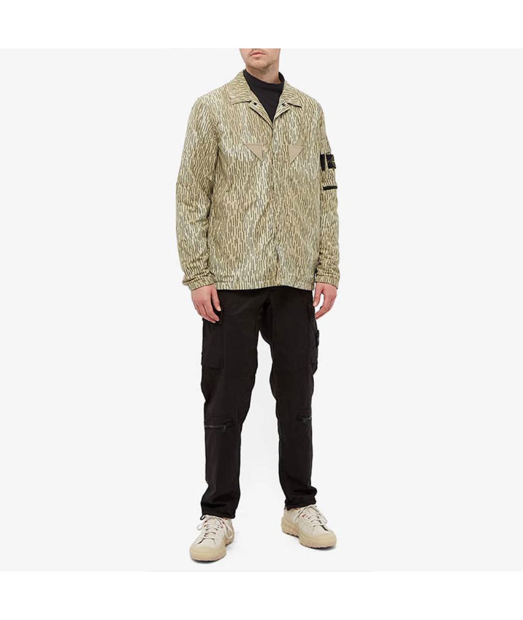 STONE ISLAND Желтая классическая рубашка, фото 4