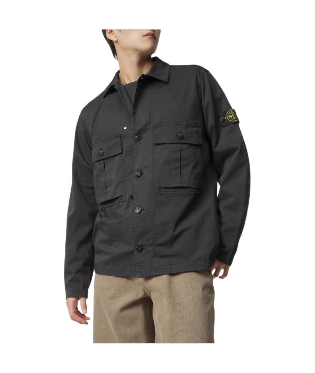 STONE ISLAND Черная куртка, фото 6