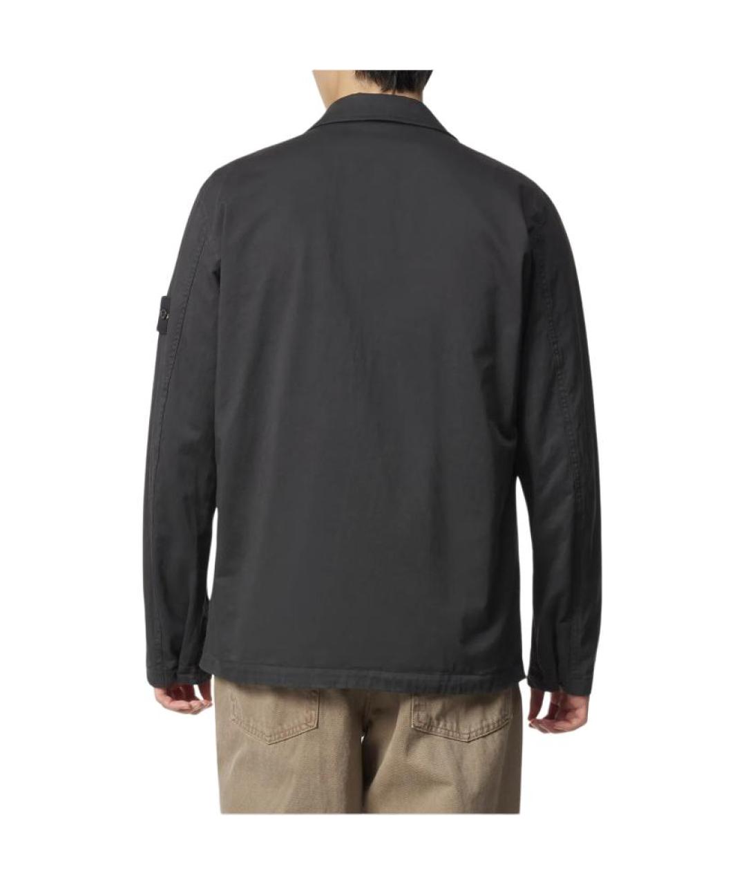 STONE ISLAND Черная куртка, фото 4