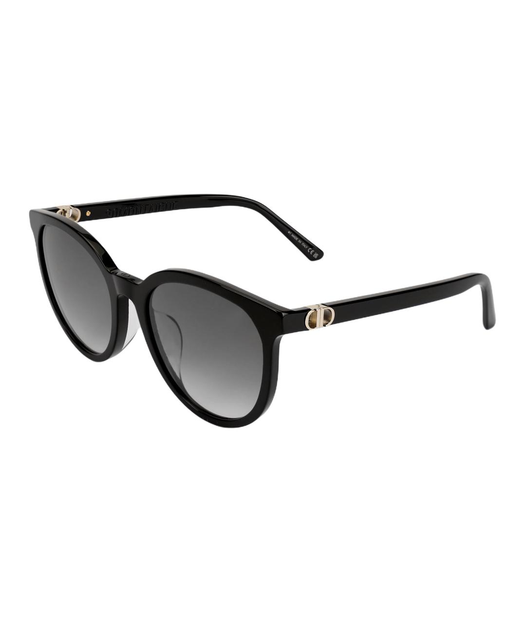 CHRISTIAN DIOR Черные пластиковые солнцезащитные очки, фото 1