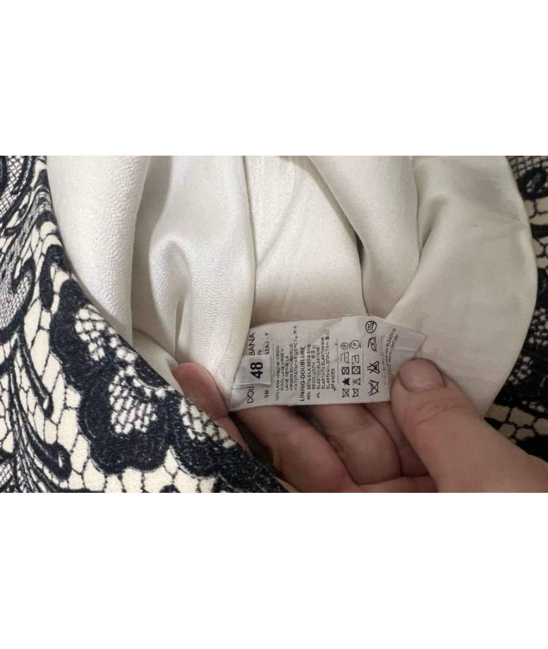 DOLCE&GABBANA Бежевая шелковая юбка мини, фото 4