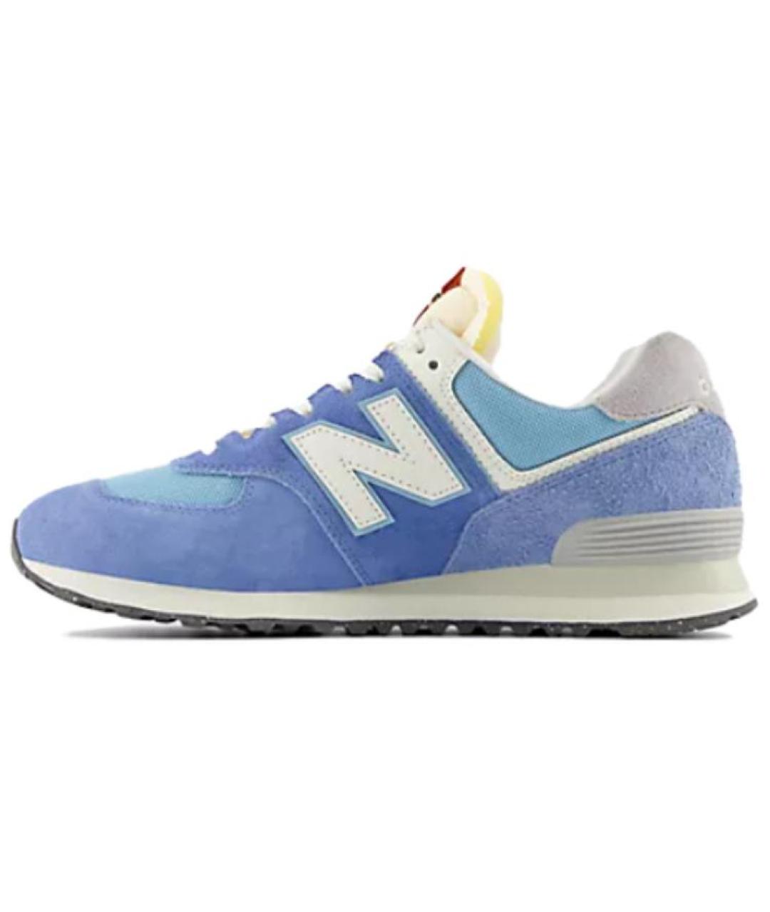 NEW BALANCE Синие замшевые кроссовки, фото 2
