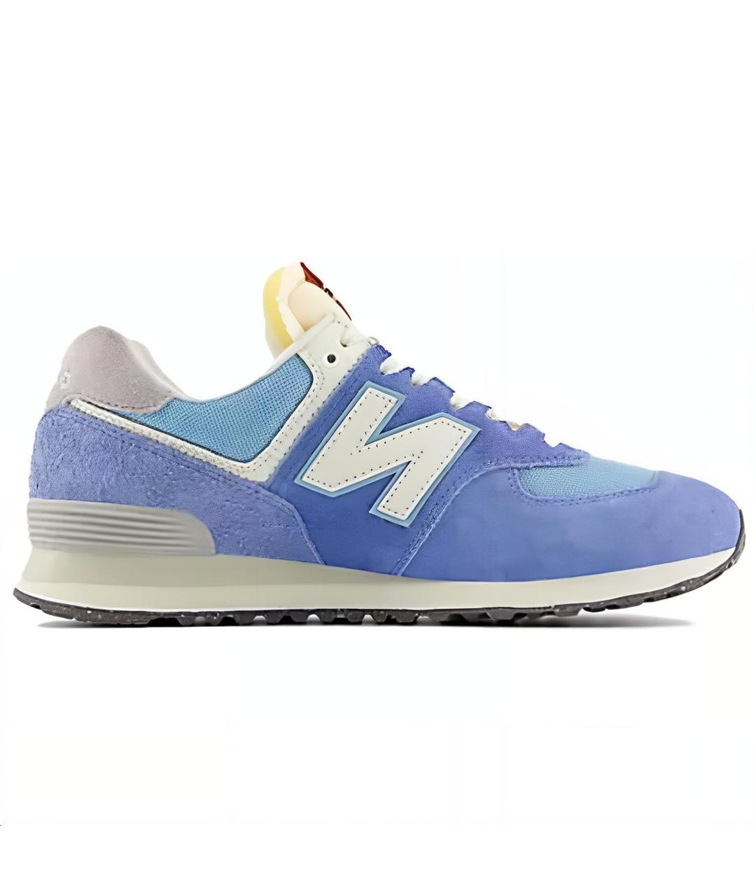 NEW BALANCE Синие замшевые кроссовки, фото 1
