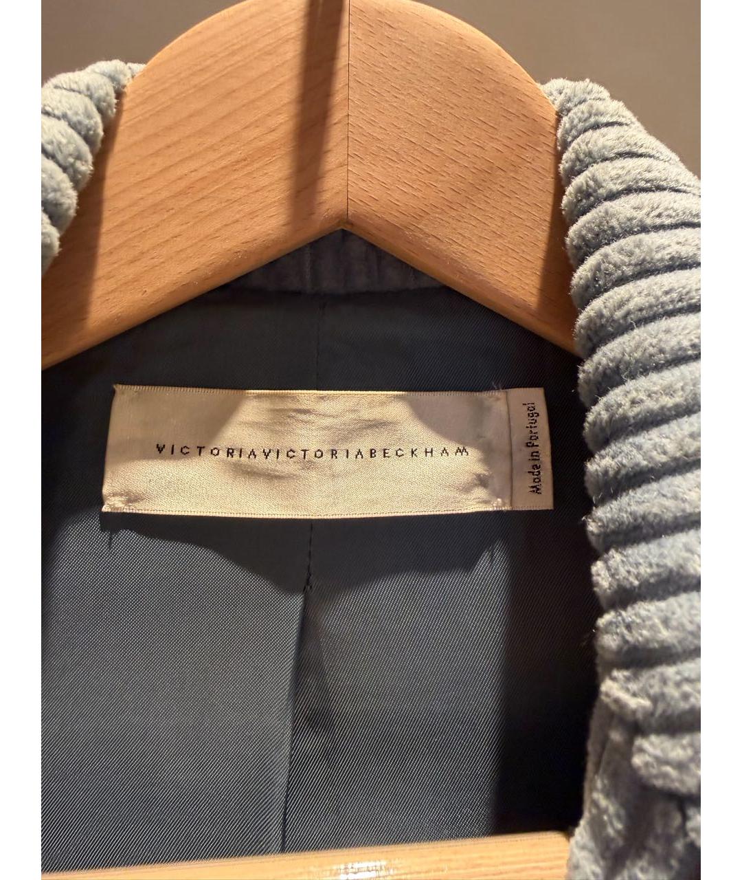 VICTORIA BECKHAM Голубой жакет/пиджак, фото 8