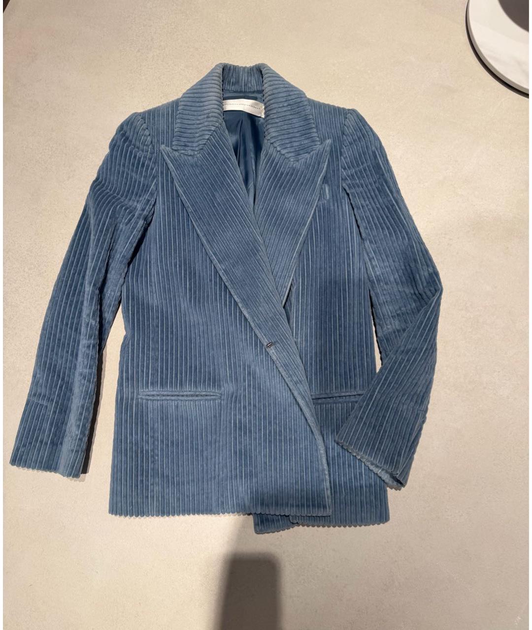 VICTORIA BECKHAM Голубой жакет/пиджак, фото 2