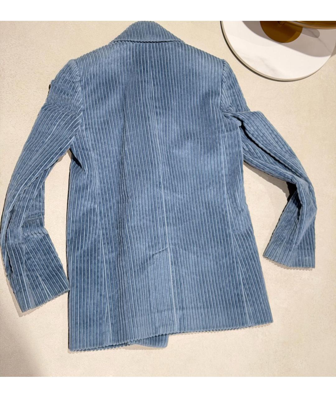 VICTORIA BECKHAM Голубой жакет/пиджак, фото 4