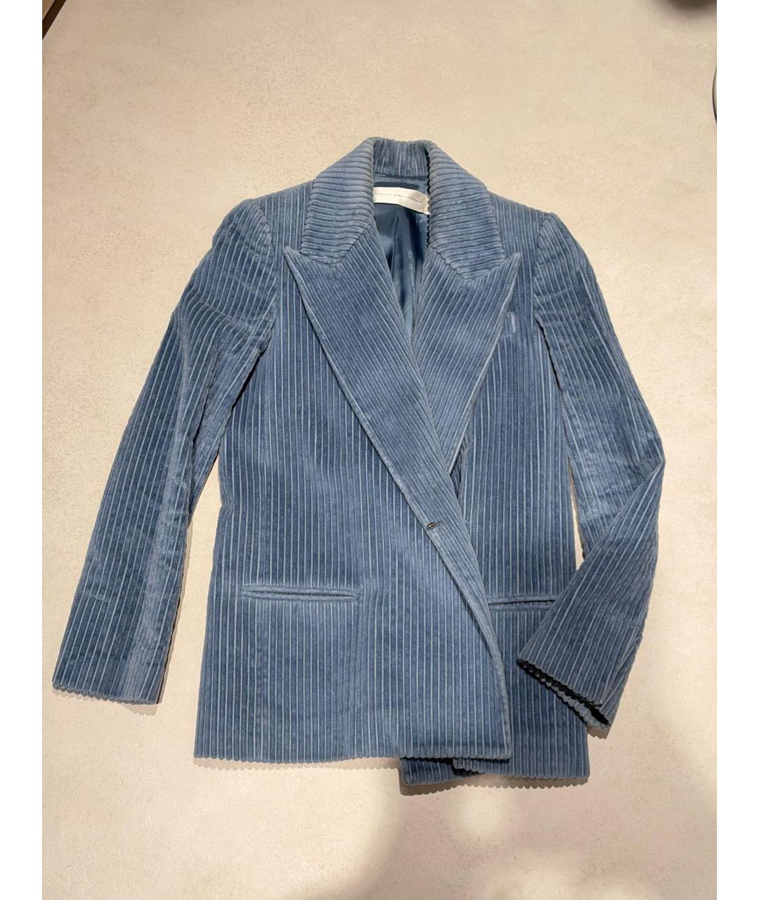 VICTORIA BECKHAM Голубой жакет/пиджак, фото 9