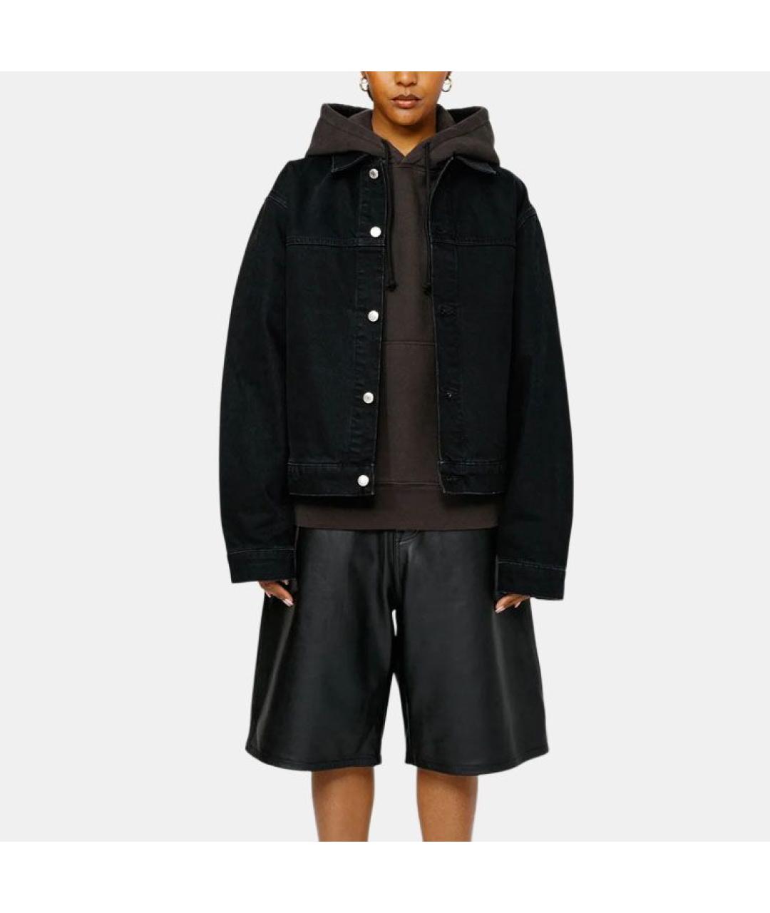 STUSSY Черная деним куртка, фото 3