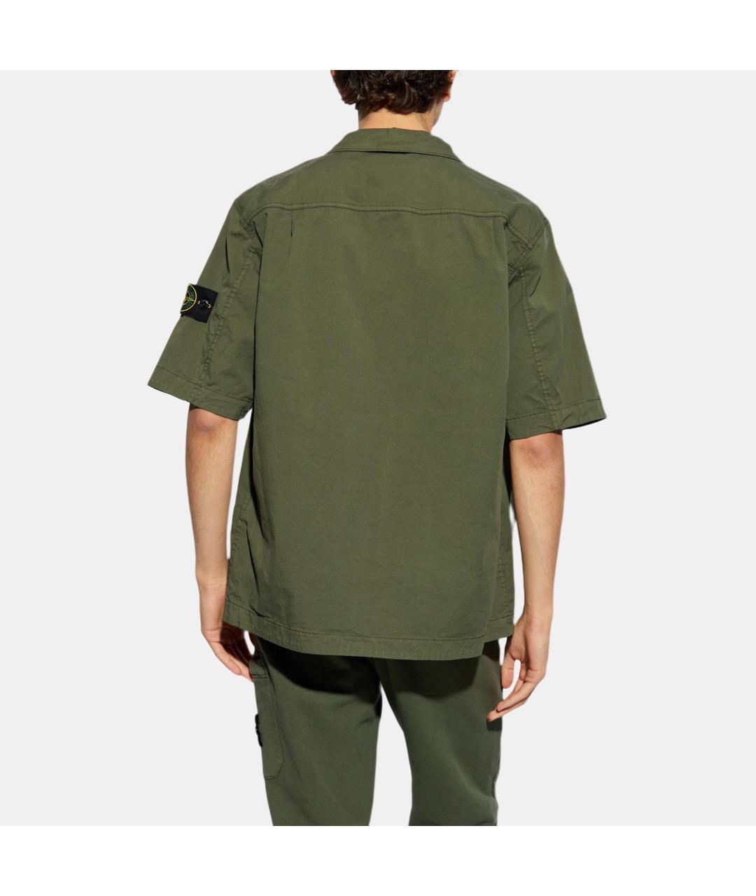 STONE ISLAND Зеленая классическая рубашка, фото 2