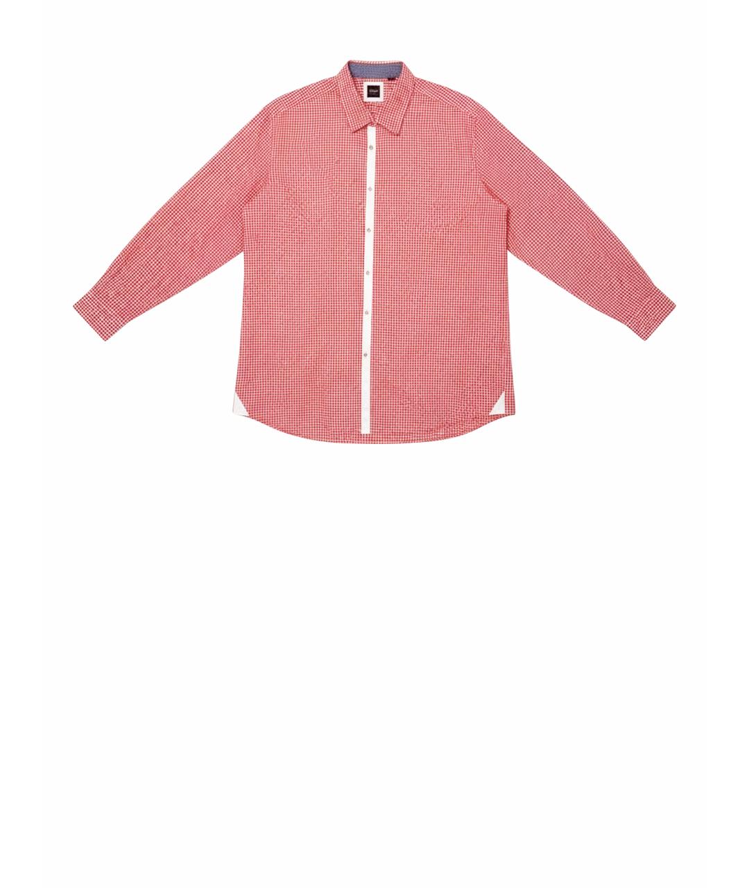 HUGO BOSS Красная хлопковая кэжуал рубашка, фото 1