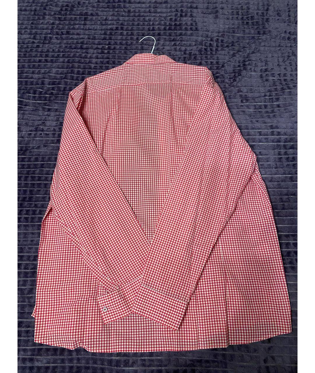 HUGO BOSS Красная хлопковая кэжуал рубашка, фото 2