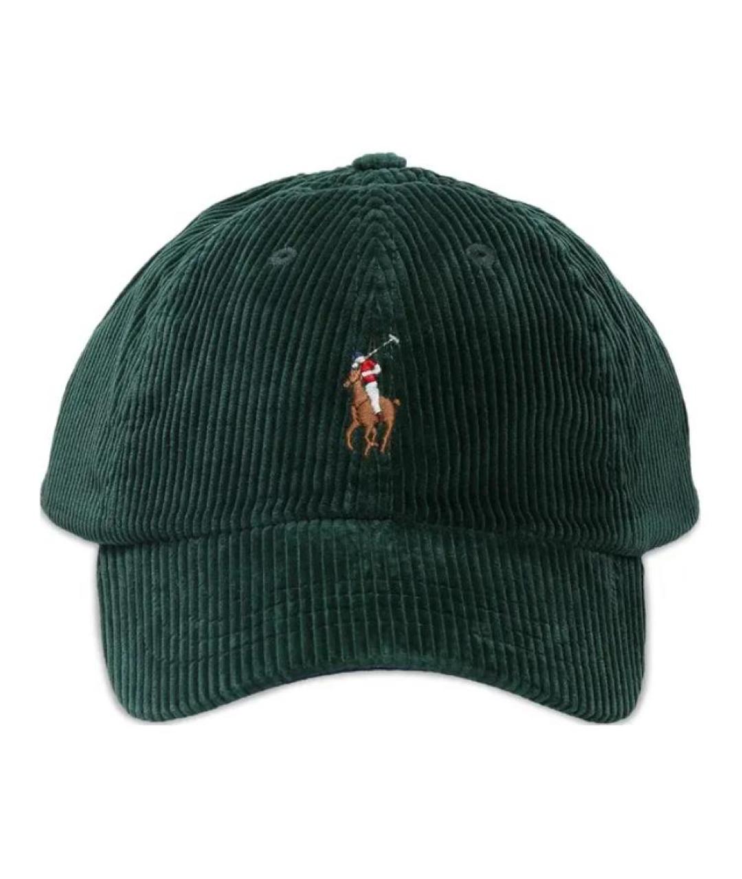 POLO RALPH LAUREN Зеленая хлопковая кепка/бейсболка, фото 4