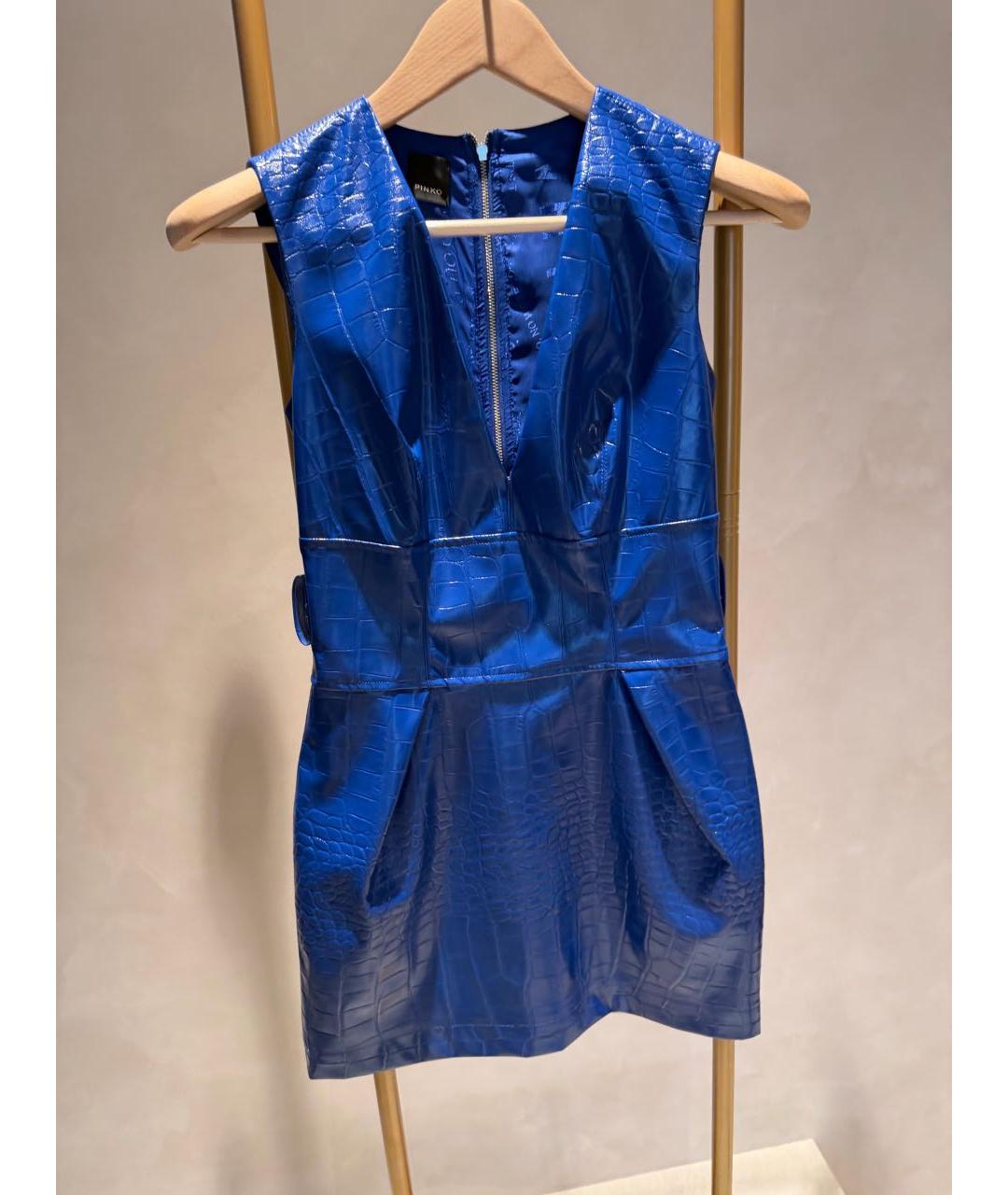 PINKO Синее коктейльное платье, фото 9