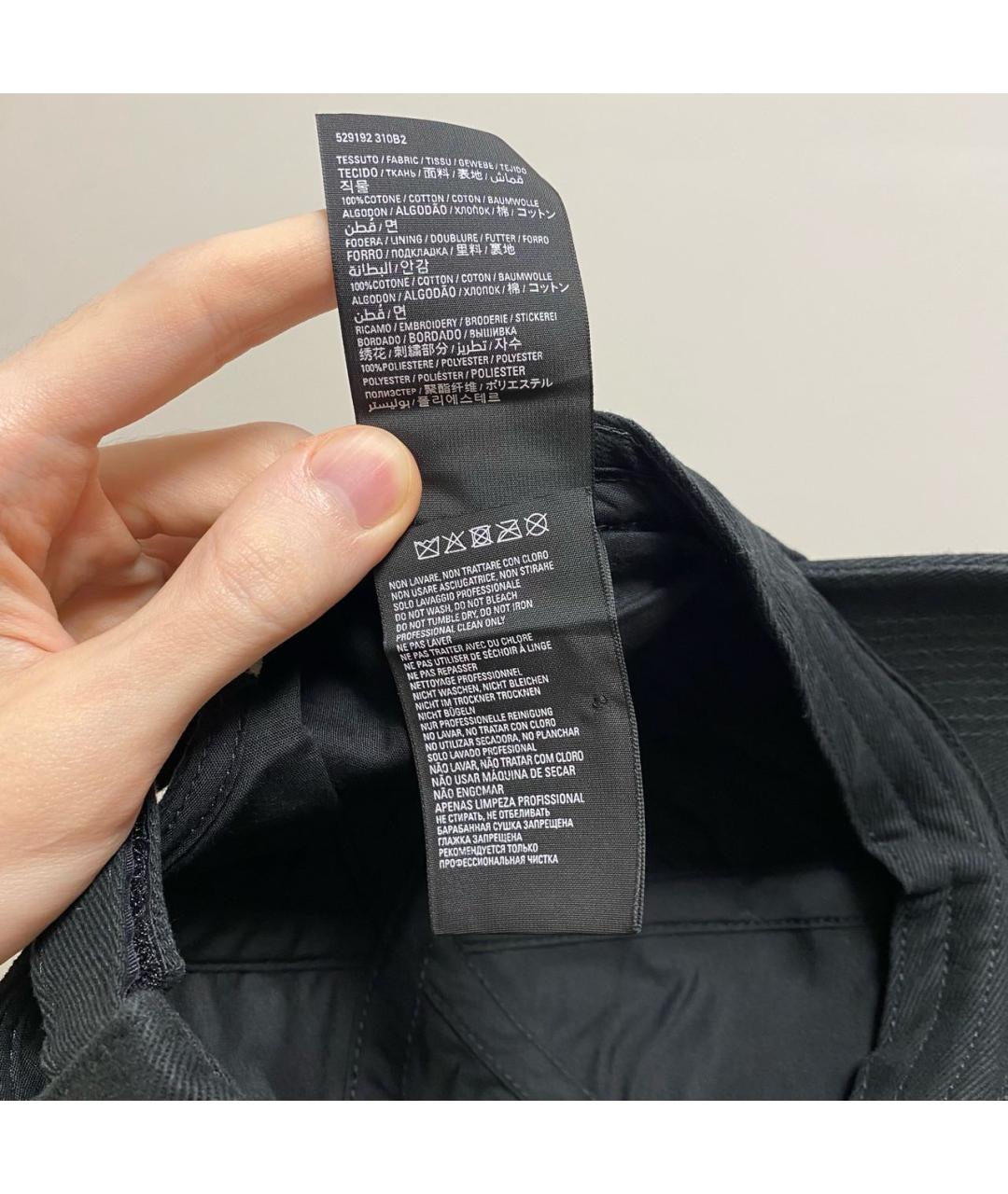 BALENCIAGA Черная хлопковая кепка, фото 8