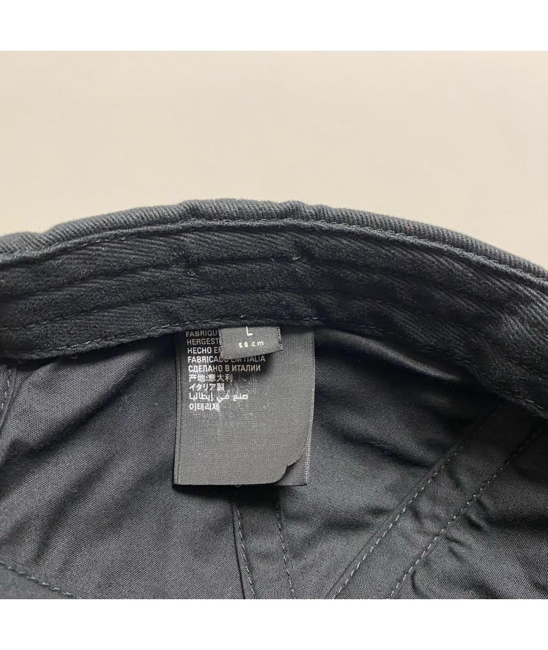BALENCIAGA Черная хлопковая кепка, фото 7