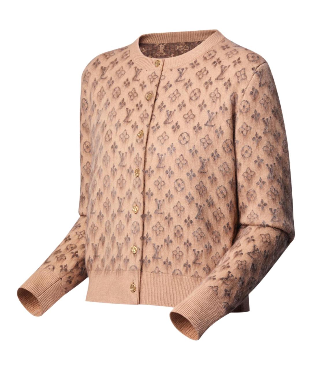 LOUIS VUITTON Бежевый кардиган, фото 3