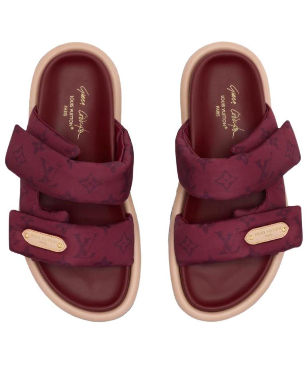 LOUIS VUITTON Красные сандалии, фото 4